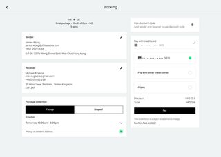 product demo for checkout page
