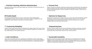 Design principles of the project