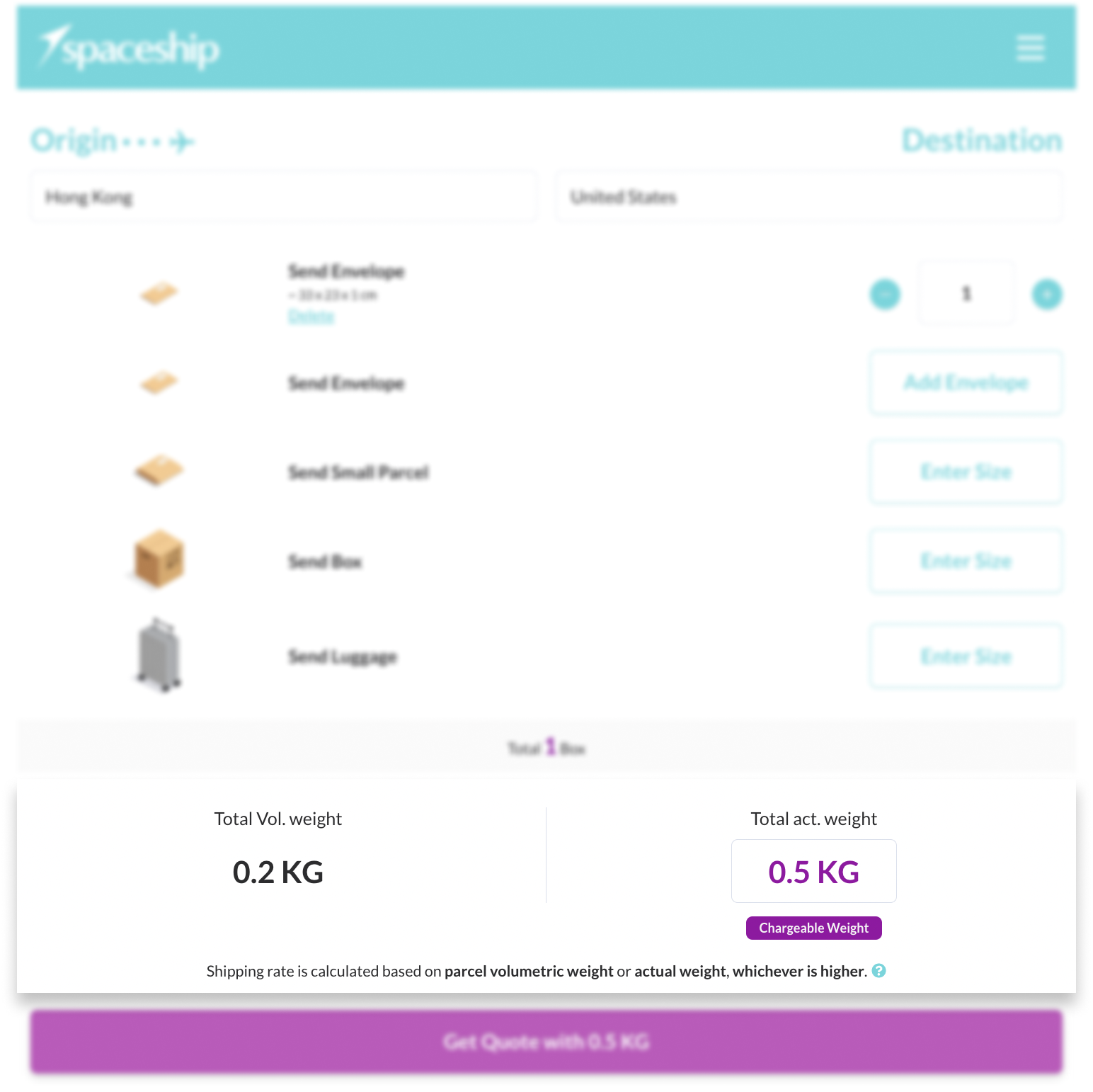 weight input example of version 1